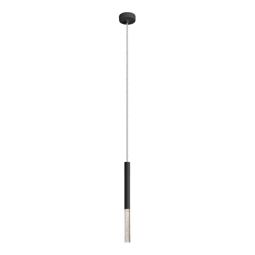 Zuma Line - LED ljuskrona med textilsladd LED/5W/230V svart