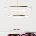 Zuma Line - LED ljuskrona med textilsladd LED/60W/230V 3000/4000/6000K diameter 80 cm guld