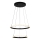 Zuma Line - LED ljuskrona med textilsladd RIDE LED/22W/230V + LED/14W diameter 41 cm svart