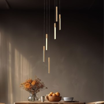 Zuma Line - LED ljusreglerad ljuskrona på textilsladd LED/25W/230V