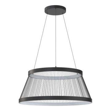 Zuma Line - LED ljusreglerad ljuskrona på textilsladd LED/53W/230V 2700-6000K svart + fjärrkontroll