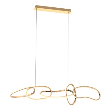 Zuma Line - LED ljusreglerad ljuskrona på textilsladd LED/56W/230V guld