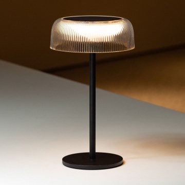 Zuma Line - LED Ljusreglerad solcell uppladdningsbar bordslampa LED/2,5W/2000 mAh IP44 svart