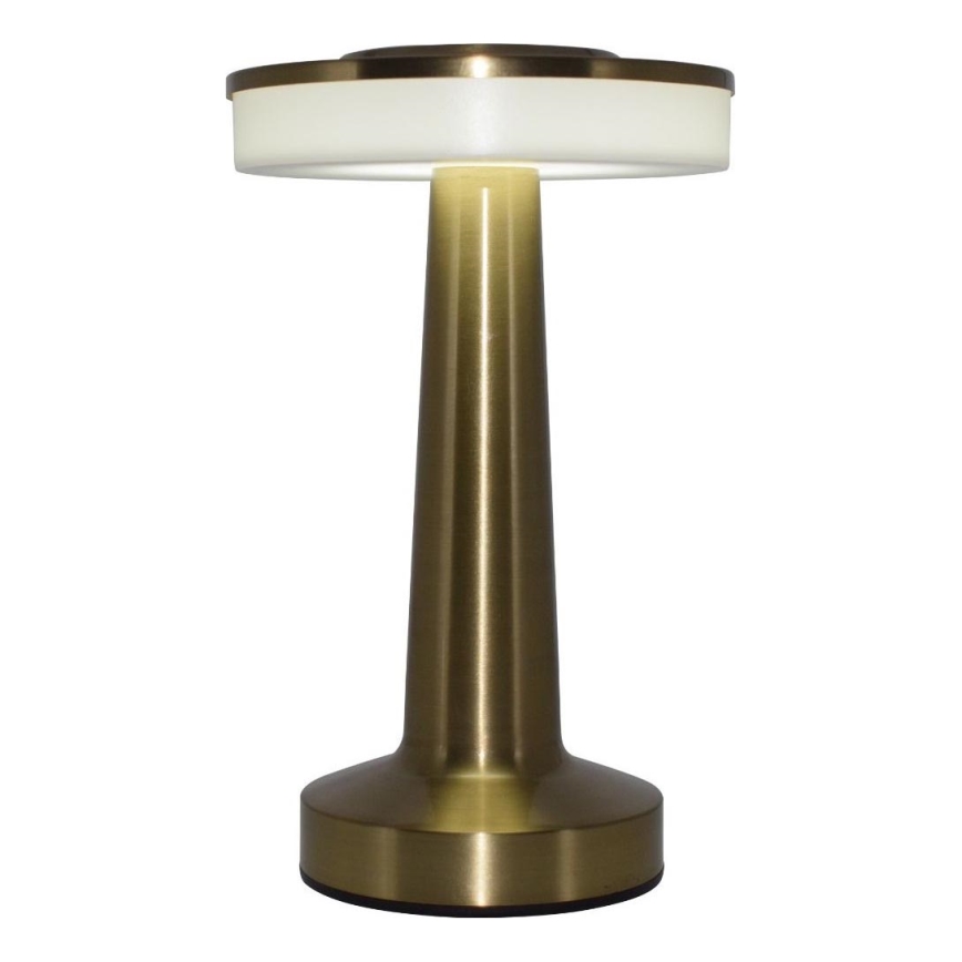 Zuma Line - LED Ljusreglerad uppladdningsbar bordslampa LED/2,5W/1200 mAh 3000/4000/6000K guld