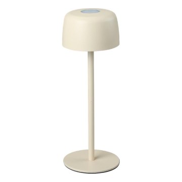Zuma Line - LED Ljusreglerad uppladdningsbar bordslampa LED/2W/1200 mAh IP44 grädde