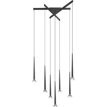 Zuma Line - LED-pendel på vajer 7xLED/6W/230V svart
