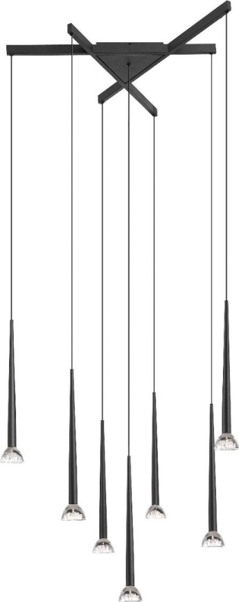 Zuma Line - LED-pendel på vajer 7xLED/6W/230V svart