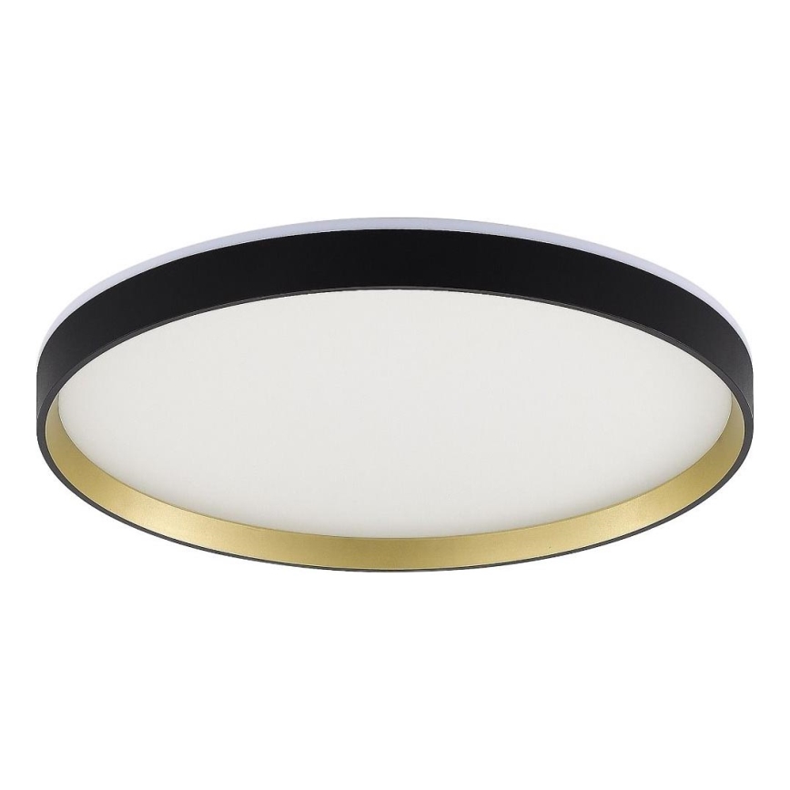 Zuma Line - LED RGBW Ljusreglerad vägglampa för badrum LED/32W/230V + LED/8W 3000-6000K IP44 svart/guld + fjärrkontroll