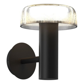 Zuma Line - LED solcell vägg lampa LED/2,5W/2000 mAh IP44 svart