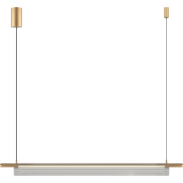 Zuma Line - LED-takpendel med vajer LED/14W/230V guldfärgad