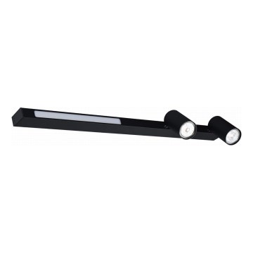 Zuma Line - LED väggspotlight 2xGU10/5W/230V + LED/8W svart