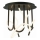 Zuma Line - LED ytmonterad ljuskrona LED/45W/230V 3000/4000/6000K svart