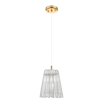 Zuma Line - Ljuskrona med textilsladd 1xE14/40W/230V guld