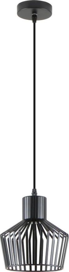 Zuma Line - Ljuskrona med textilsladd 1xE27/40W/230V diameter 18 cm svart