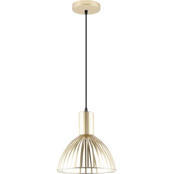 Zuma Line - Ljuskrona med textilsladd 1xE27/40W/230V diameter 25 cm guld