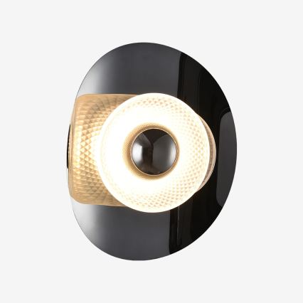 Zuma Line - LED-vägglampa LED/8W/230V svart/rökfärgad