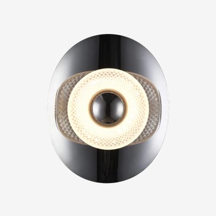 Zuma Line - LED-vägglampa LED/8W/230V svart/rökfärgad