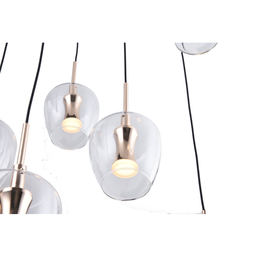 Zuma Line - LED-pendel med vajer 11xLED/3W/230V svart
