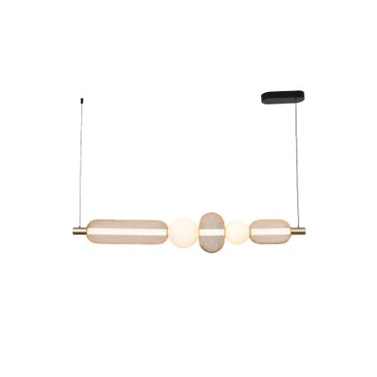 Zuma Line - LED-dimbar takpendel på vajer LED/27W/230V 3000-5700K guld + fjärrkontroll