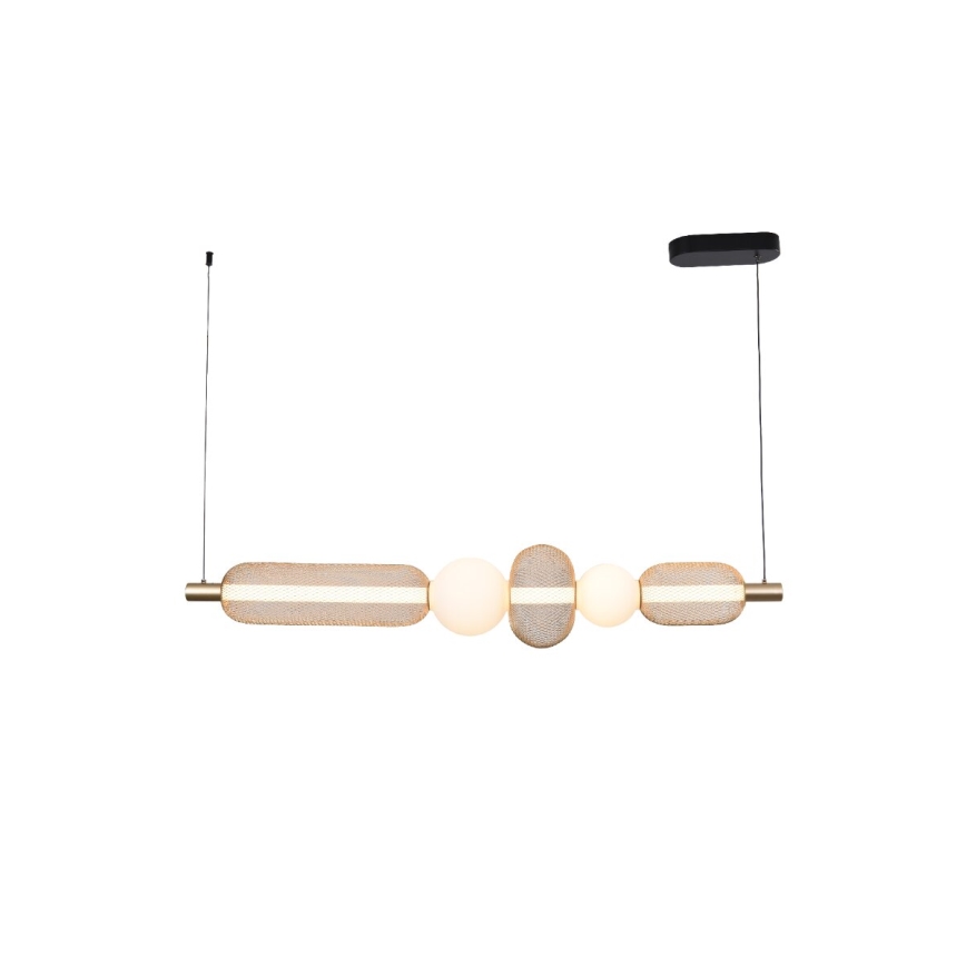 Zuma Line - LED-dimbar takpendel på vajer LED/27W/230V 3000-5700K guld + fjärrkontroll