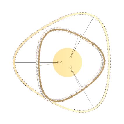 Zuma Line - LED dimbar kristallkrona på kabel LED/36W/230V 2700-6000K + fjärrkontroll