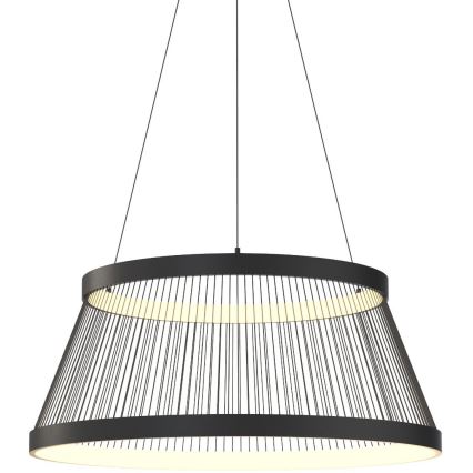 Zuma Line - LED ljusreglerad ljuskrona på textilsladd LED/53W/230V 2700-6000K svart + fjärrkontroll