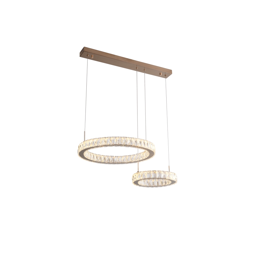 Zuma Line - LED-ljuskrona på vajer LED/36W/230V roséguld