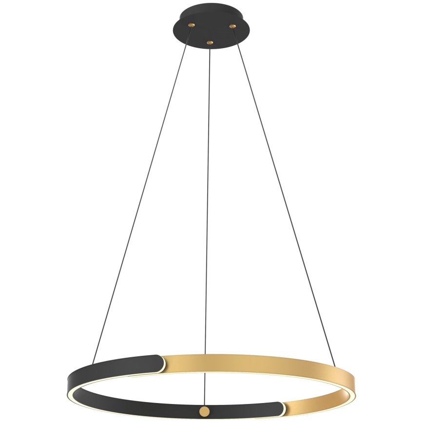 Zuma Line - LED ljusreglerad ljuskrona på textilsladd LED/30W/230V svart/guld