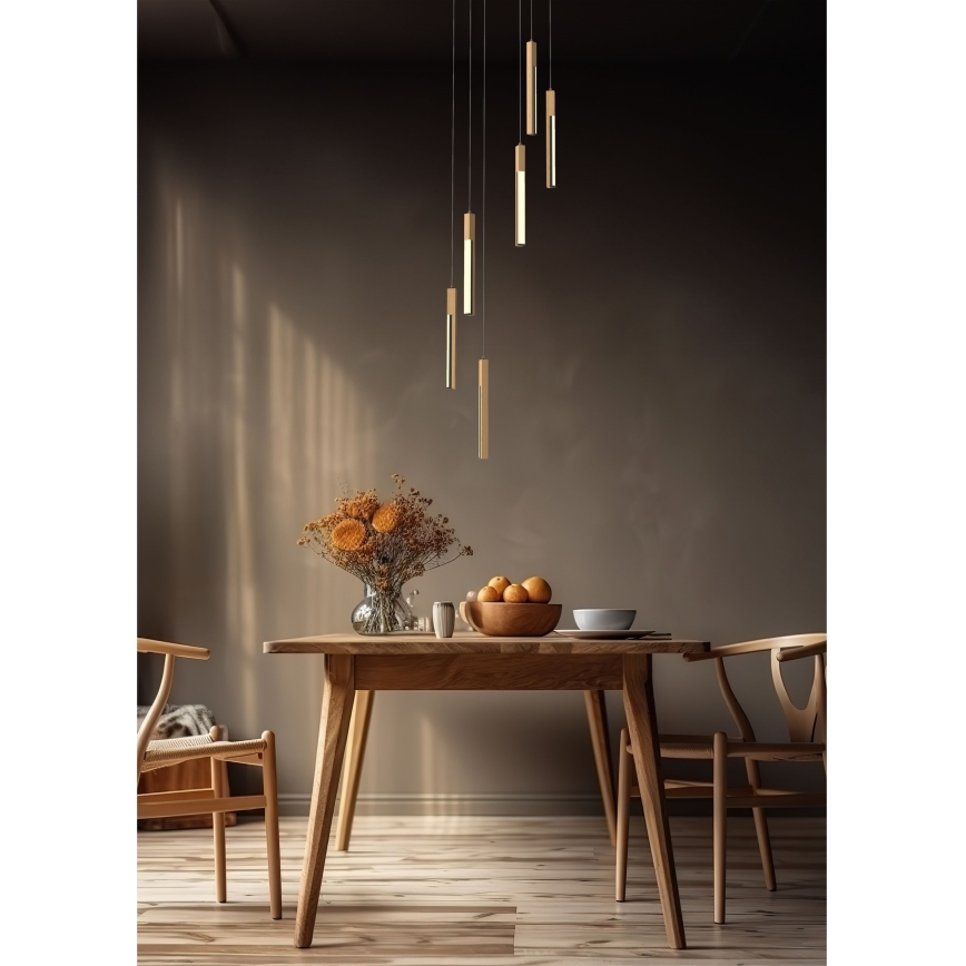 Zuma Line - LED ljusreglerad ljuskrona på textilsladd LED/25W/230V