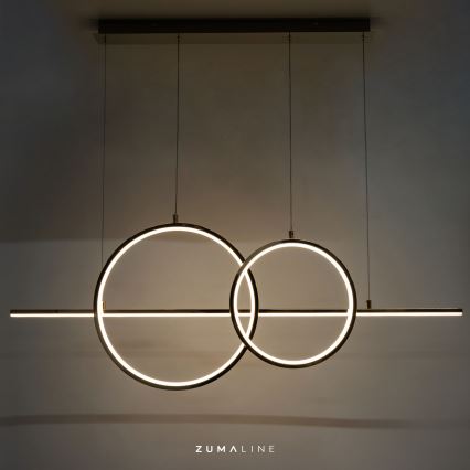 Zuma Line - LED ljusreglerad ljuskrona på textilsladd LED/34W/230V guld