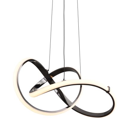 Zuma Line - LED ljusreglerad ljuskrona på textilsladd LED/44W/230V svart