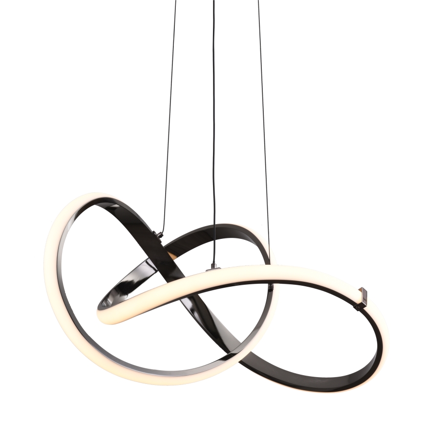 Zuma Line - LED ljusreglerad ljuskrona på textilsladd LED/44W/230V svart