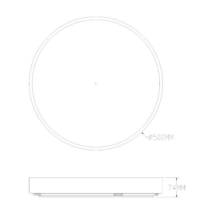 Zuma Line - LED ljusreglerad taklampa till badrum LED/50W/230V 3000-6000K diameter 50 cm IP44 guld + fjärrkontroll