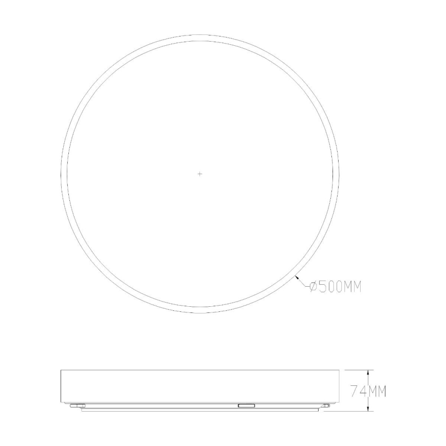 Zuma Line - LED ljusreglerad taklampa till badrum LED/50W/230V 3000-6000K diameter 50 cm IP44 guld + fjärrkontroll