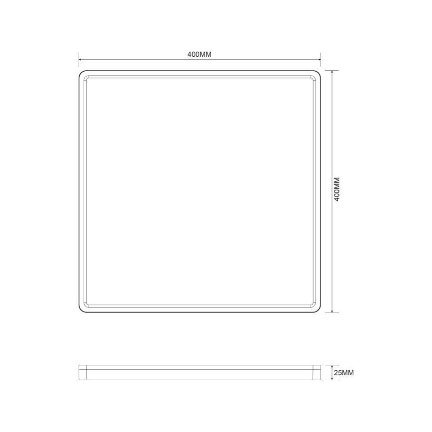 Zuma Line - LED Dimbar taklampa LED/38W/230V + LED/12W 3000/4000/5500K 40x40 cm guld