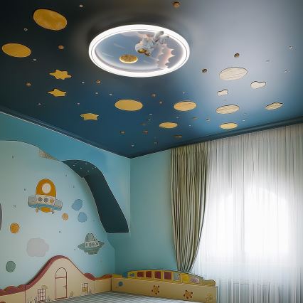 Zuma Line - LED Ljusreglerad dětské Taklampa LED/42W/230V 3000/5700K astronaut