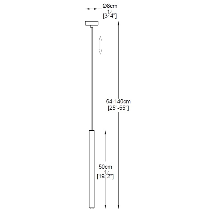 Zuma Line - LED Ljuskrona med upphängningsrem  LED/5W/230V