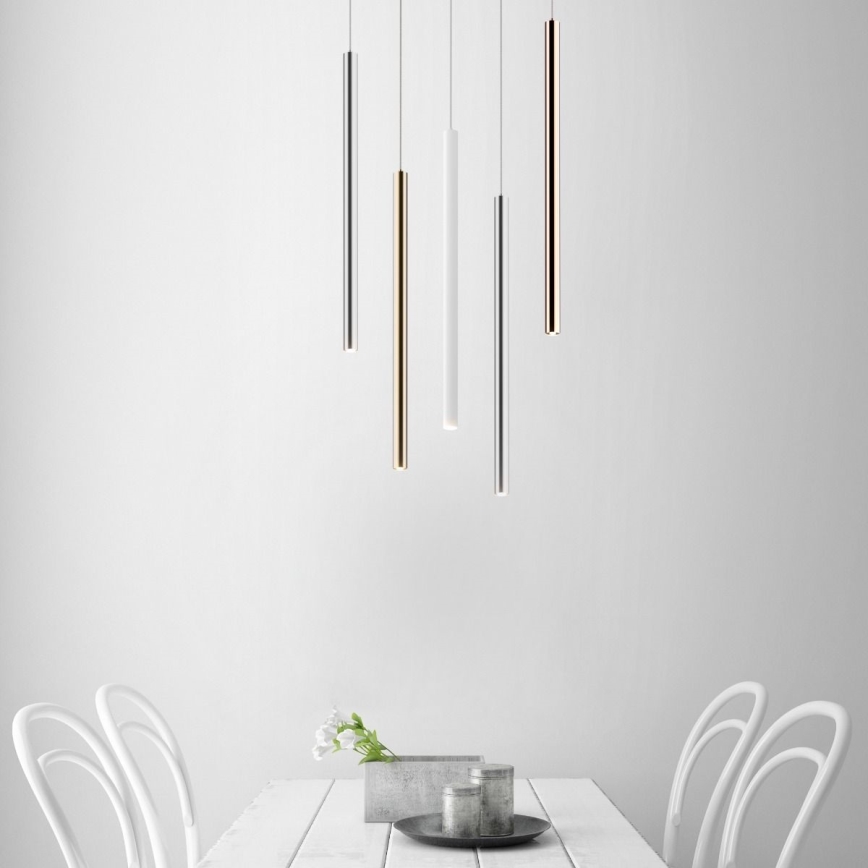 Zuma Line - LED ljuskrona med textilsladd LED/5W/230V guld