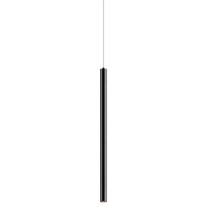 Zuma Line - LED ljuskrona med textilsladd LED/5W/230V svart skinande krom