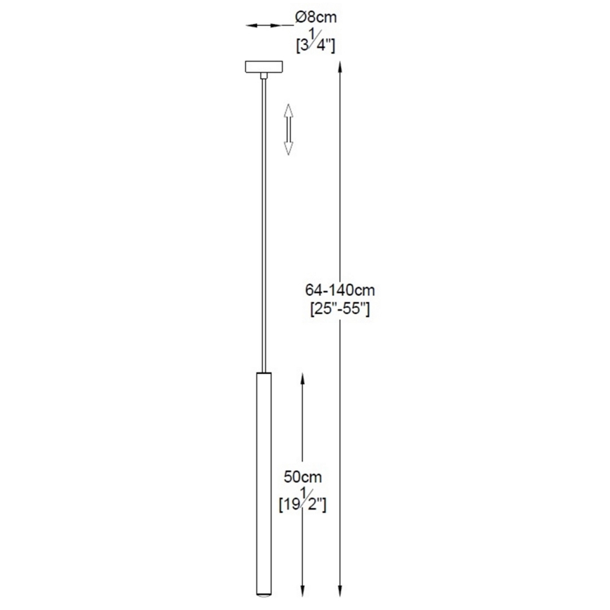 Zuma Line - LED ljuskrona med textilsladd LED/5W/230V svart skinande krom