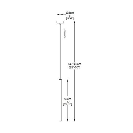 Zuma Line - LED ljuskrona med textilsladd LED/5W/230V svart