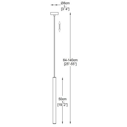 Zuma Line - LED Ljuskrona med upphängningsrem  LED/5W/230V
