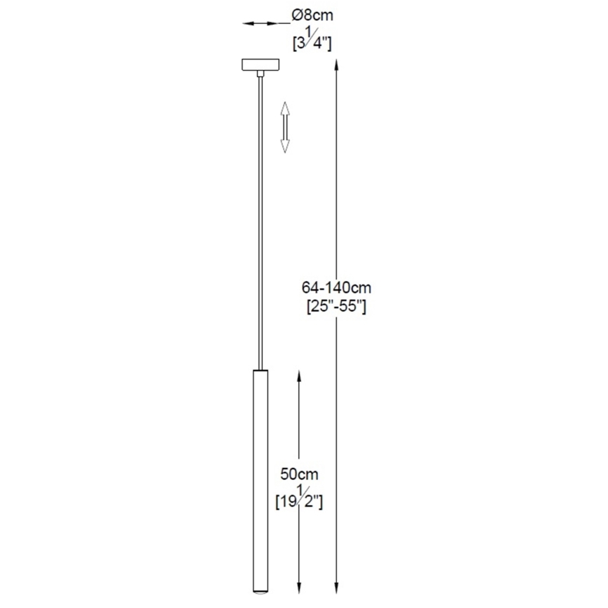 Zuma Line - LED Ljuskrona med upphängningsrem  LED/5W/230V
