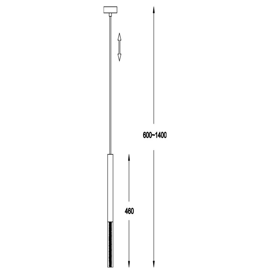 Zuma Line - LED Ljuskrona med upphängningsrem  1xLED/5W/230V