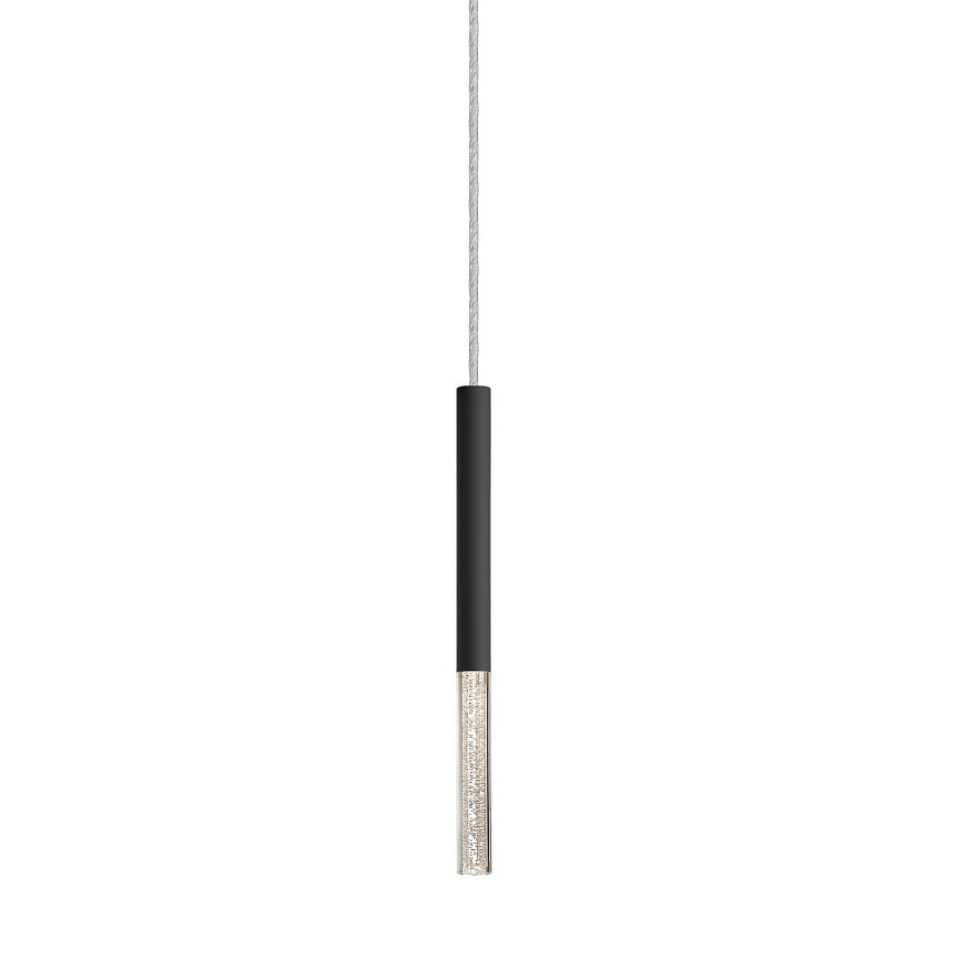 Zuma Line - LED ljuskrona med textilsladd LED/5W/230V svart