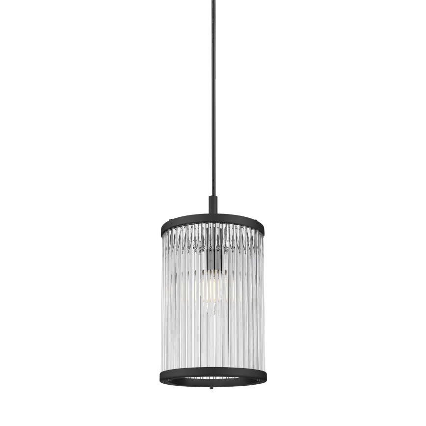 Zuma Line - Ljuskrona med textilsladd 1xE14/60W/230V svart
