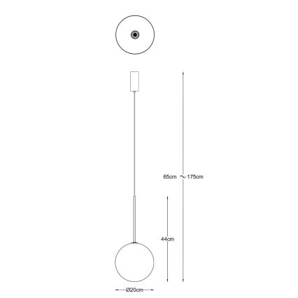 Zuma Line - Pendellampa på wire 1xG4/2W/230V, guld