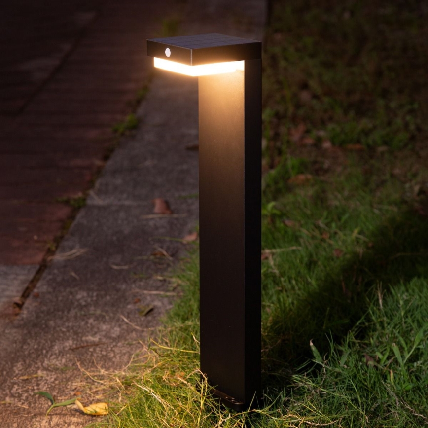 Zuma Line - LED solcellslampa med en rörelse- och skymningssensor LED/4,5W/2000 mAh IP44 svart