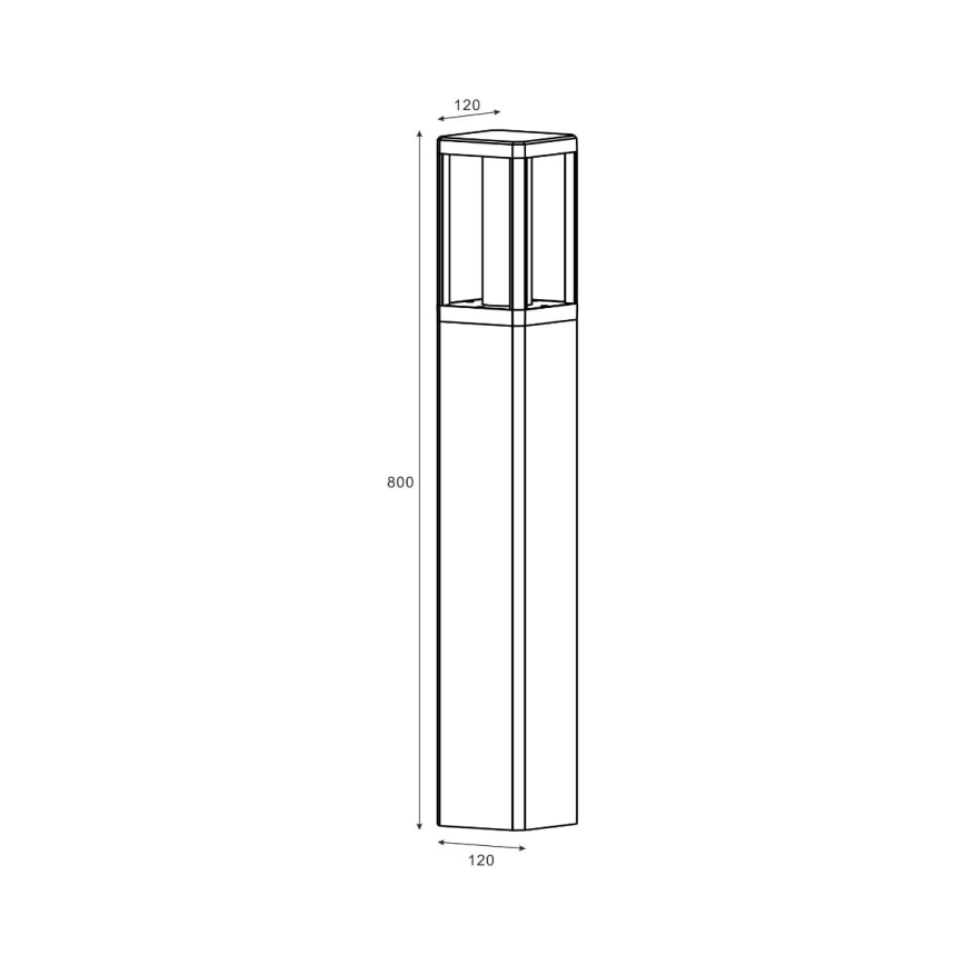 Zuma Line - LED-lampa för utomhusbruk LED/12W/230V IP65 svart