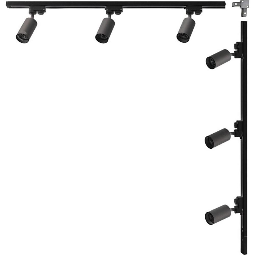 Zuma Line - Spotarmatur för skensystem 6xGU10/35W/230V svart